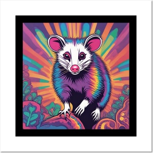 Psychedelic Opossum Posters and Art